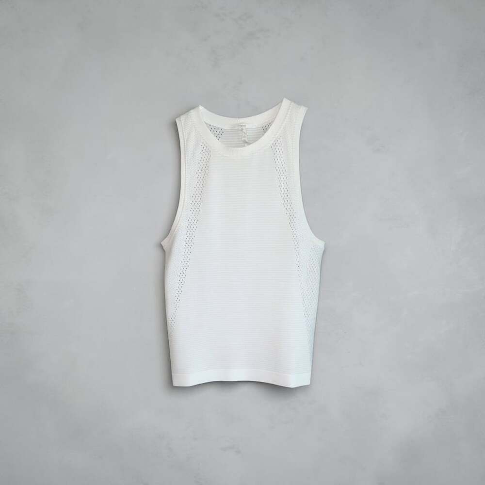Lululemon Breeze By Muscle Crop Tank Size 4 White Athletic Top